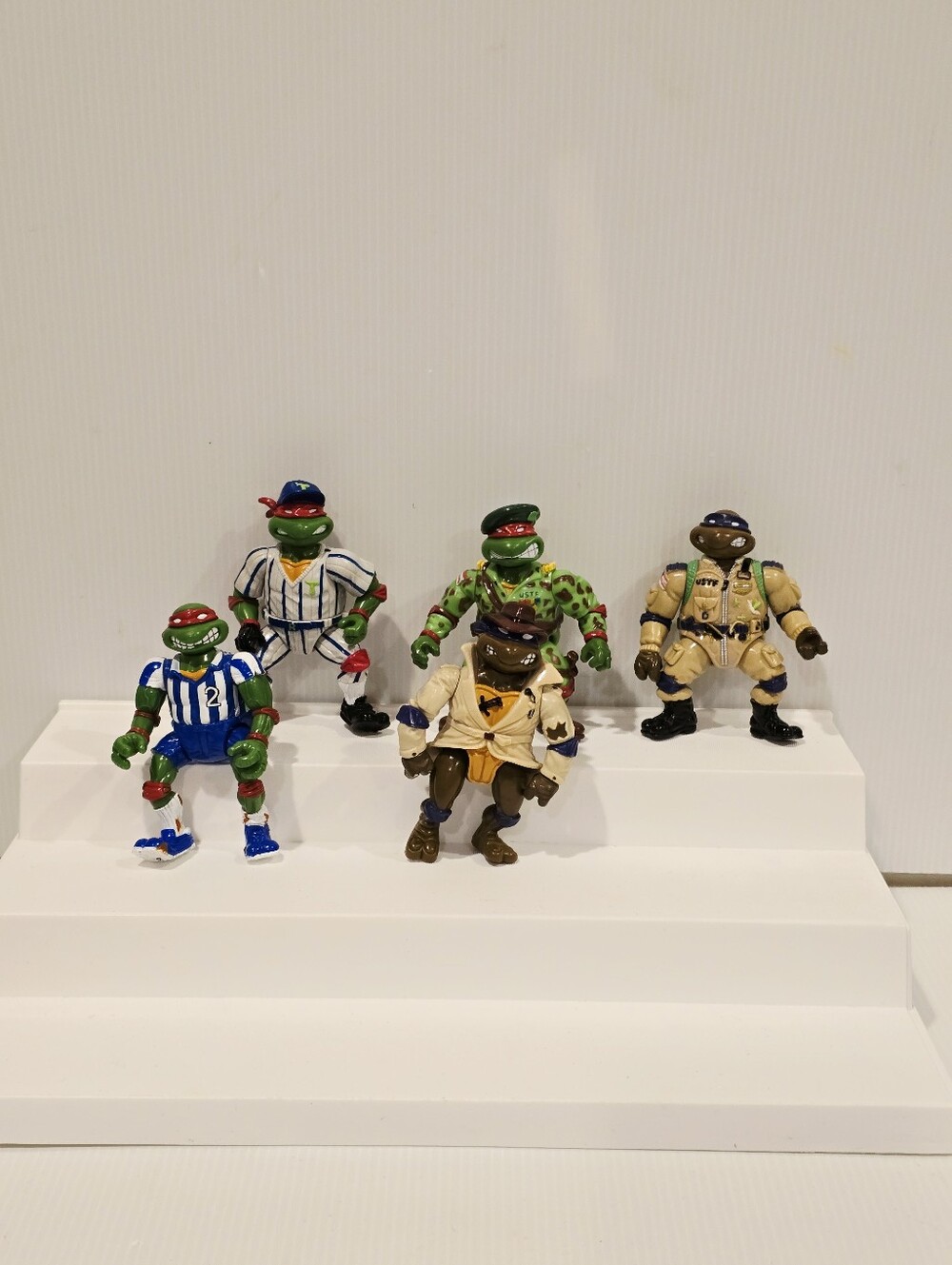 Vintage Teenage Mutant Ninja Turtles TMNT Action Figure Set Undercover and Sport